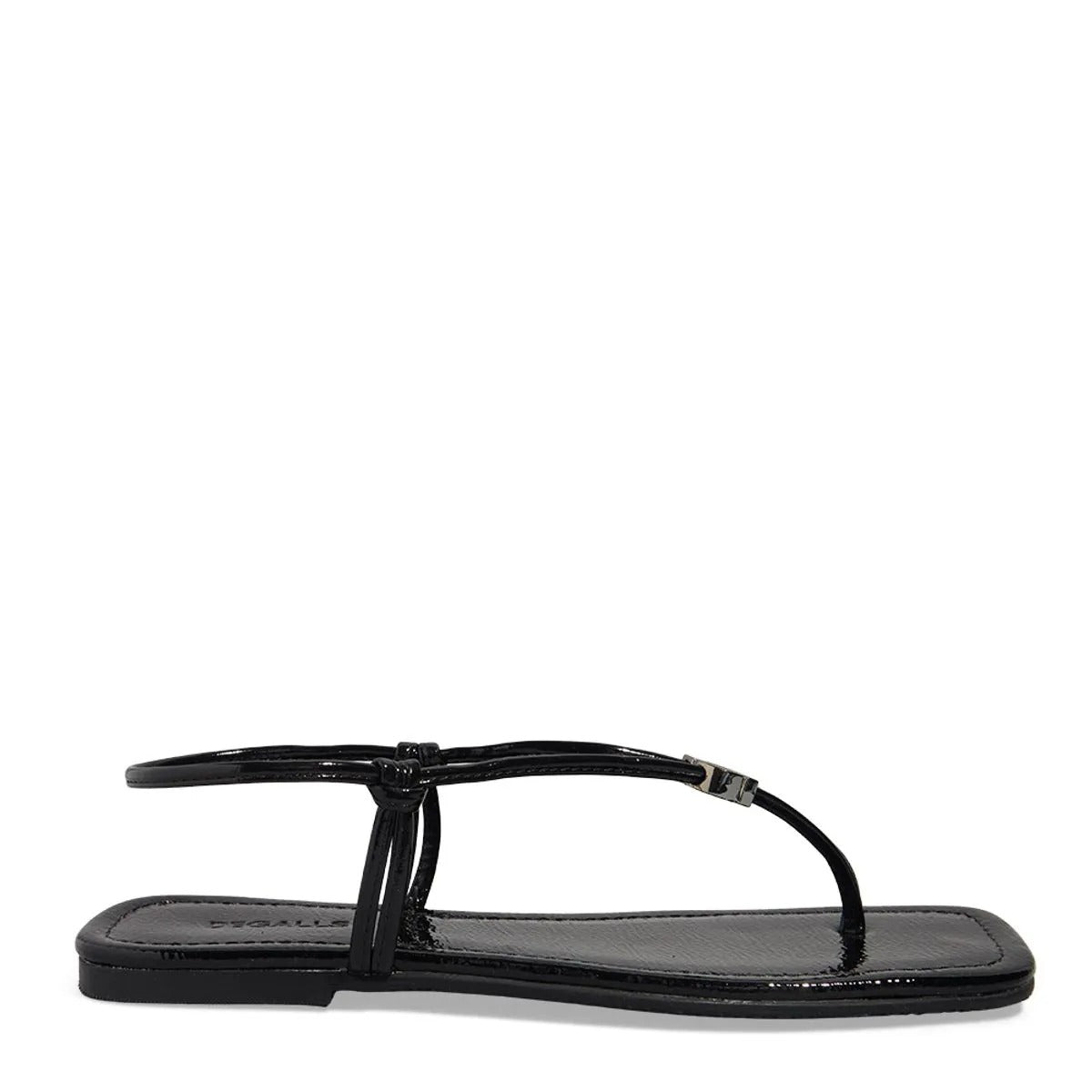 Rasteirinha Preta Verniz Degalls