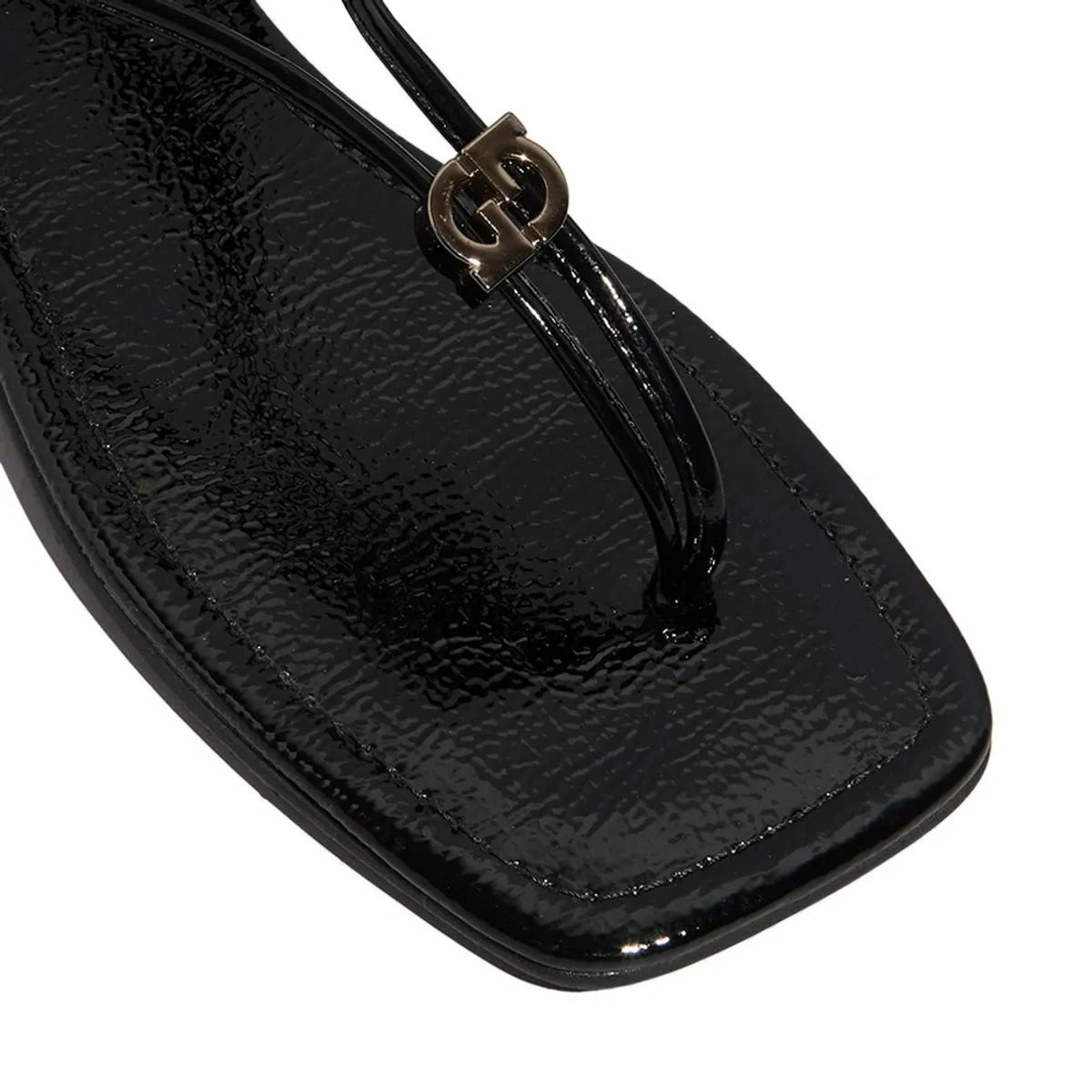 Rasteirinha Preta Verniz Degalls