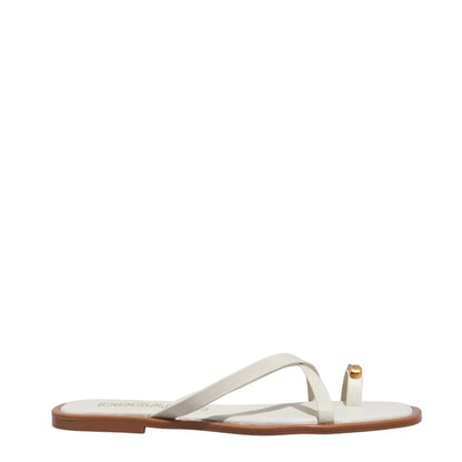 Rasteirinha Off White Couro Degalls