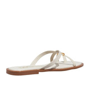 Rasteirinha Off White Couro Degalls