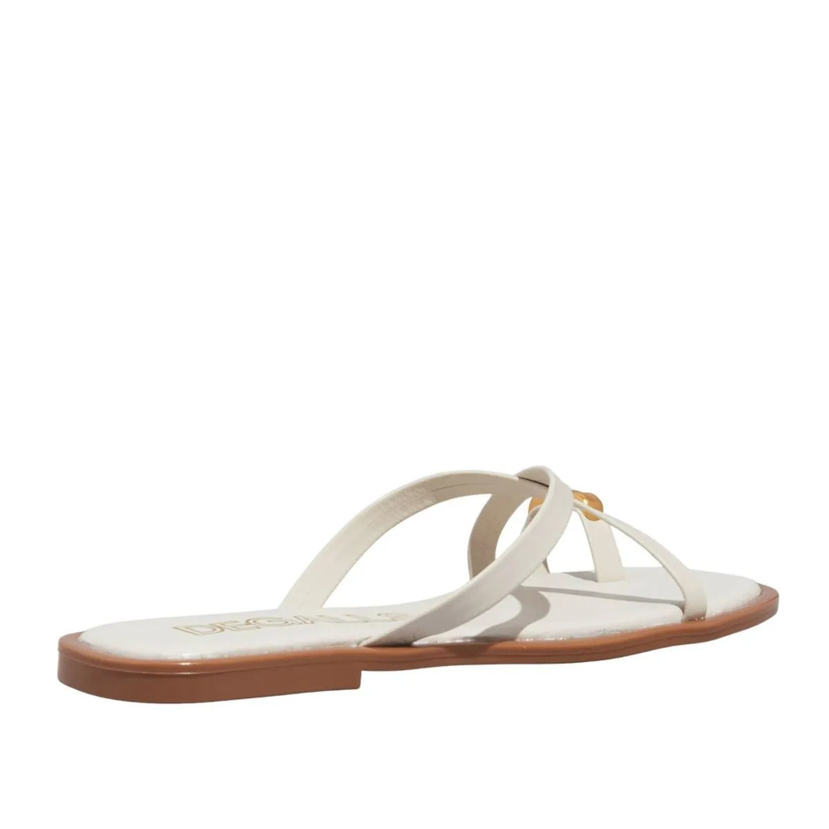 Rasteirinha Off White Couro Degalls