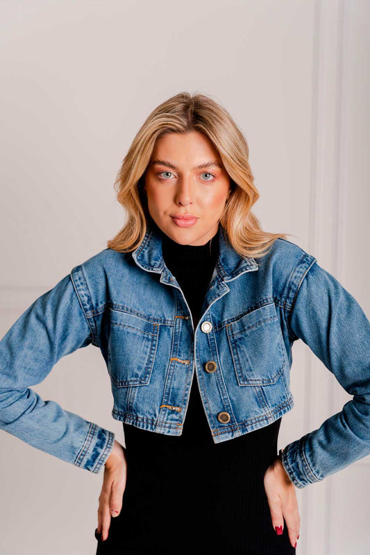 Jaqueta Jeans Botões Frontal Frysaide