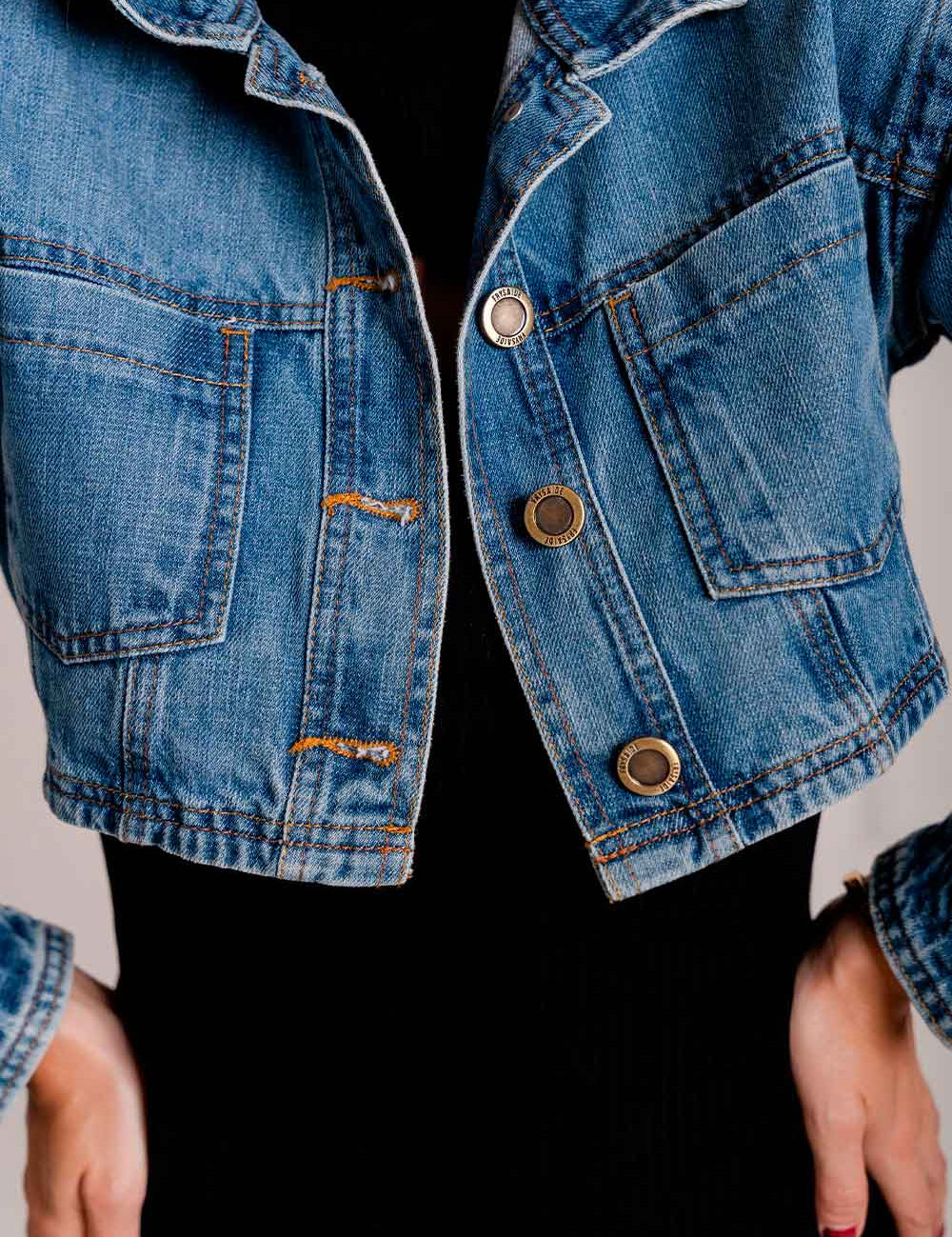 Jaqueta Jeans Botões Frontal Frysaide