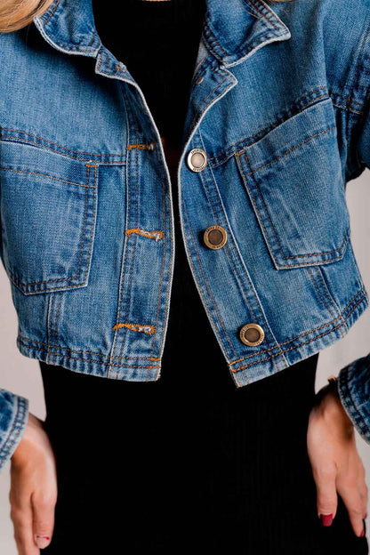 Jaqueta Jeans Botões Frontal Frysaide