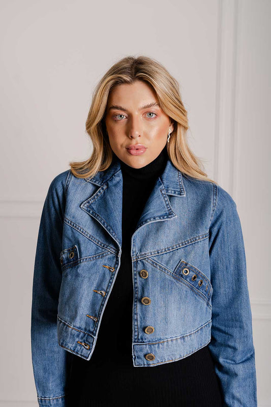 Jaqueta Jeans Botões Frysaide