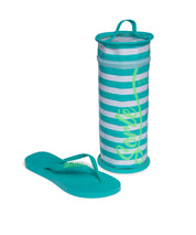 Kit Chinelo Flip Flop Azul Laguna Borracha