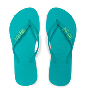 Kit Chinelo Flip Flop Azul Laguna Borracha
