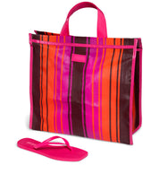 Kit Chinelo Santa Lolla Rosa Borracha Bolsa