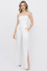 Macacão Viscose Off White Frysaide