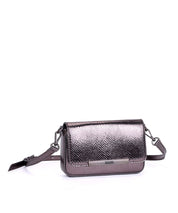Mini Bag Santa Lolla Cinza Grafite Metalizada Transversal