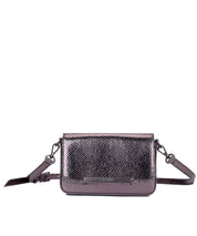 Mini Bag Santa Lolla Cinza Grafite Metalizada Transversal
