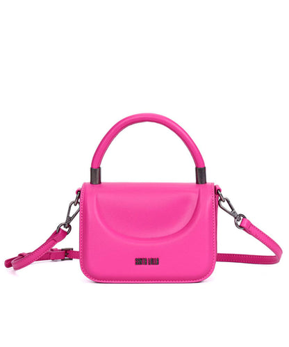 Mini Bag Santa Lolla Rosa Pink Quadrada Alça Tiracolo