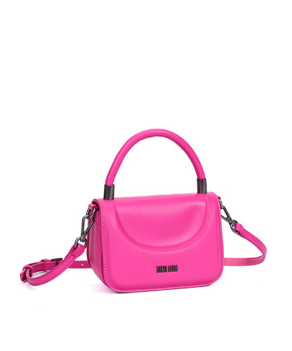 Mini Bag Santa Lolla Rosa Pink Quadrada Alça Tiracolo