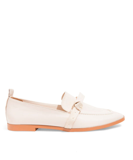Mocassim Santa Lolla Creme Bico Quadrado