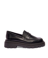 Mocassim Santa Lolla Preto Couro Tratorado