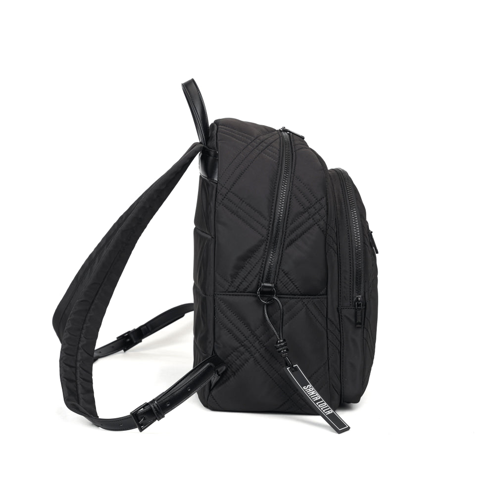 Mochila Preta Nylon Santa Lolla Matelassê