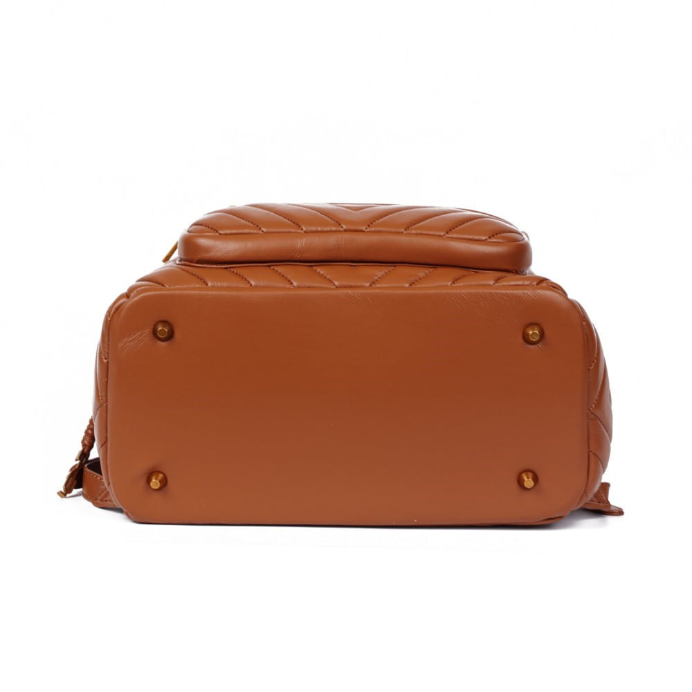 Mochila Santa Lolla Caramelo Soft Matelassê