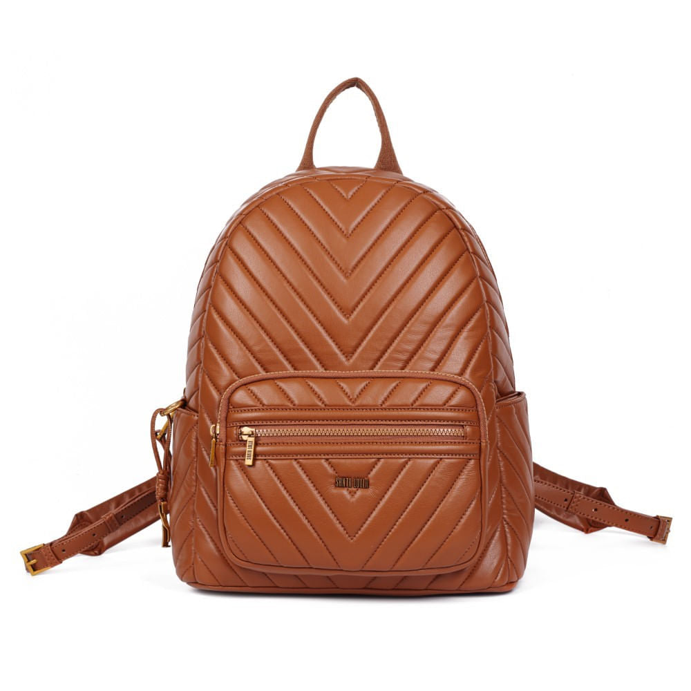 Mochila Santa Lolla Caramelo Soft Matelassê