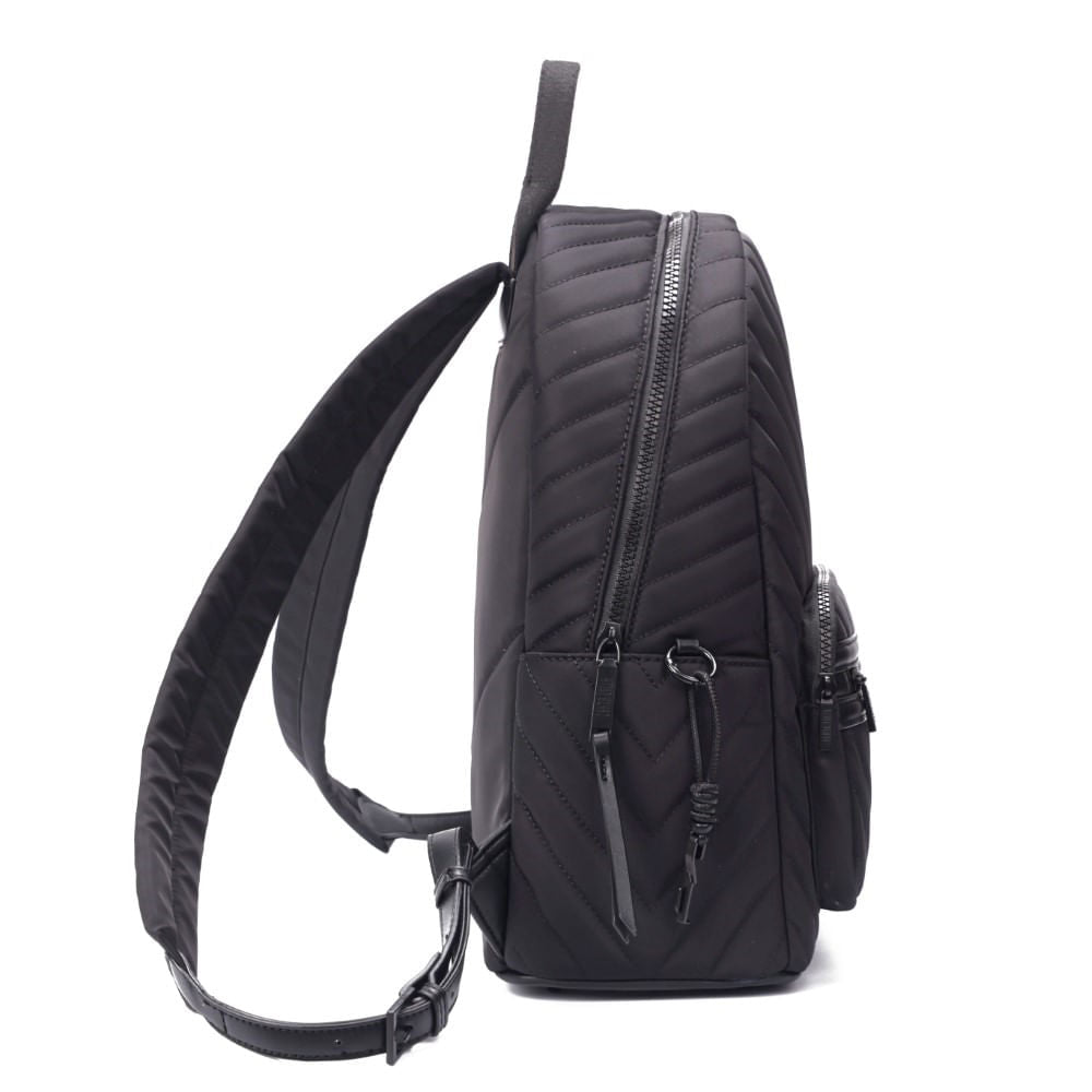 Mochila Santa Lolla Preta Nylon Matelassê