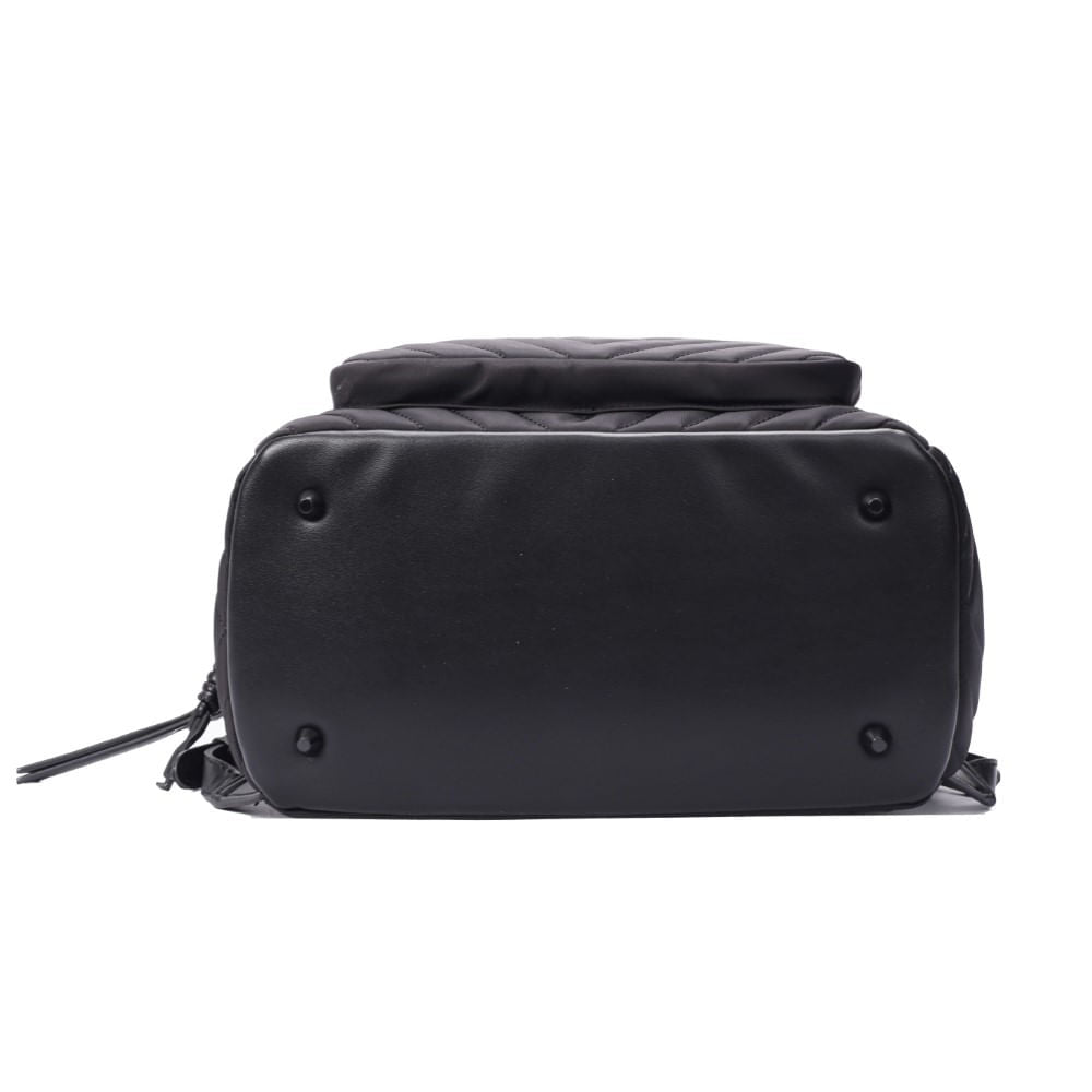 Mochila Santa Lolla Preta Nylon Matelassê