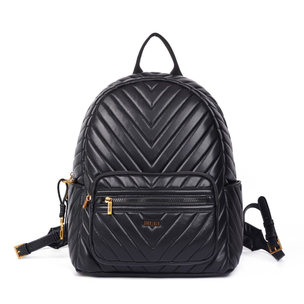 Mochila Santa Lolla Preta Soft Matelassê