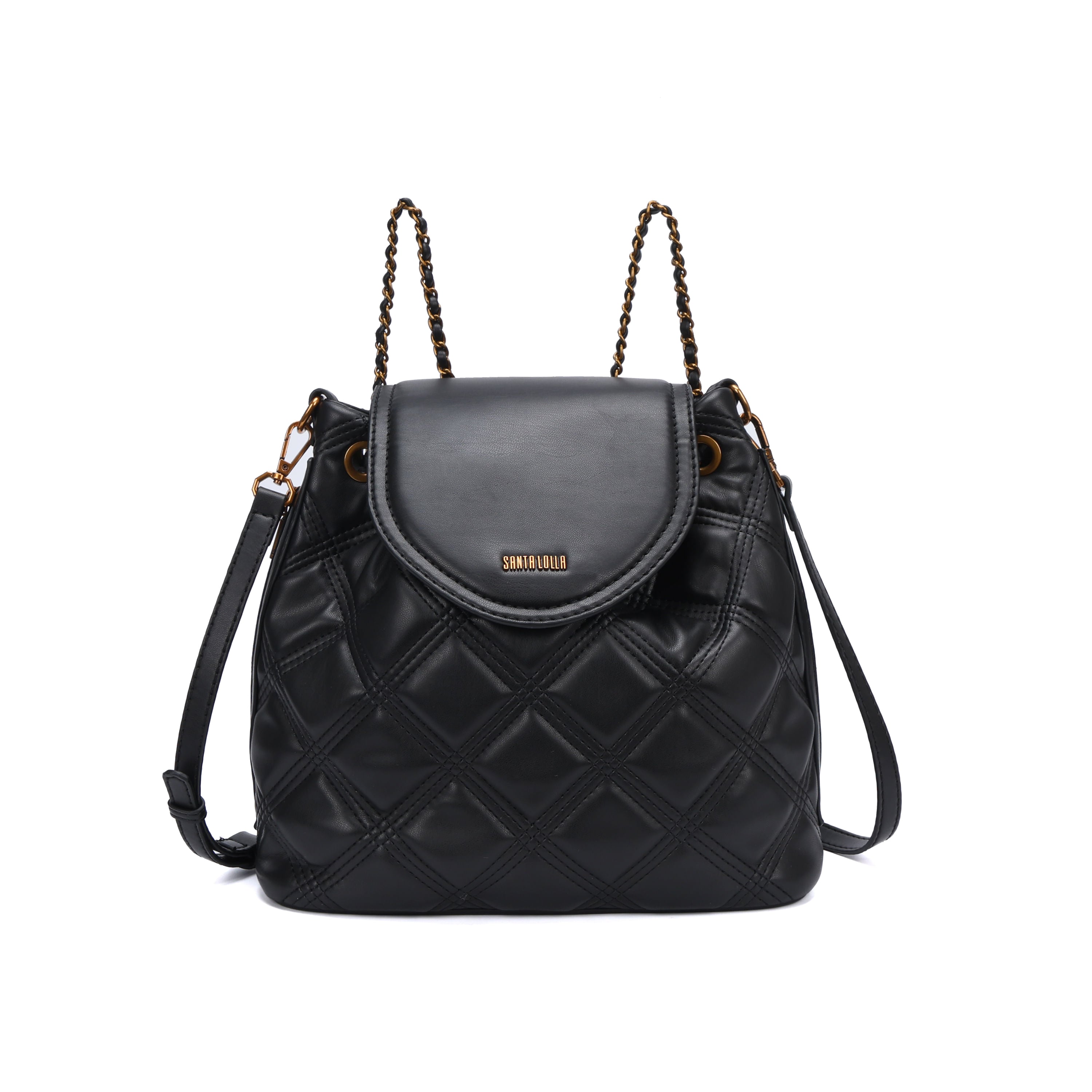 Mochila Santa Lolla Preta Soft