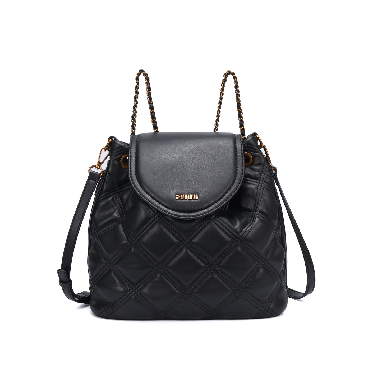 Mochila Santa Lolla Preta Soft