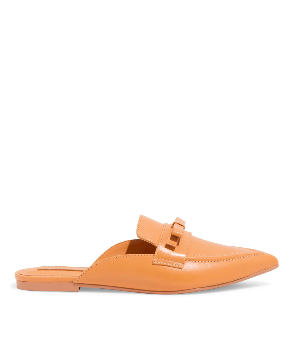 Mule Santa Lolla Caramelo Bico Fino