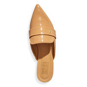 Mule Santa Lolla Caramelo Verniz Bico Fino