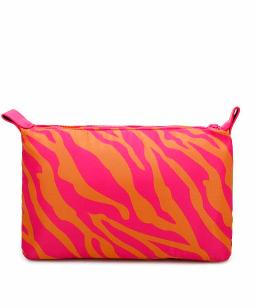 Necessaire Nylon Santa Lolla Zebra Tangerina