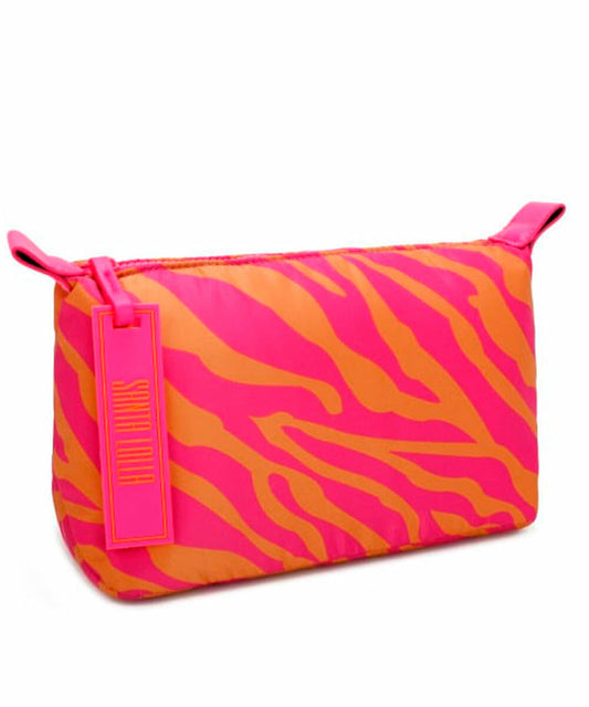 Necessaire Nylon Santa Lolla Zebra Tangerina
