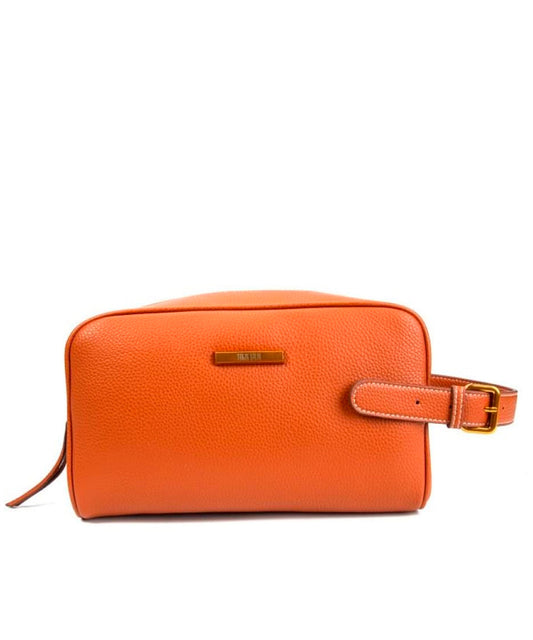 Necessaire Santa Lolla Marrom Alça Mão