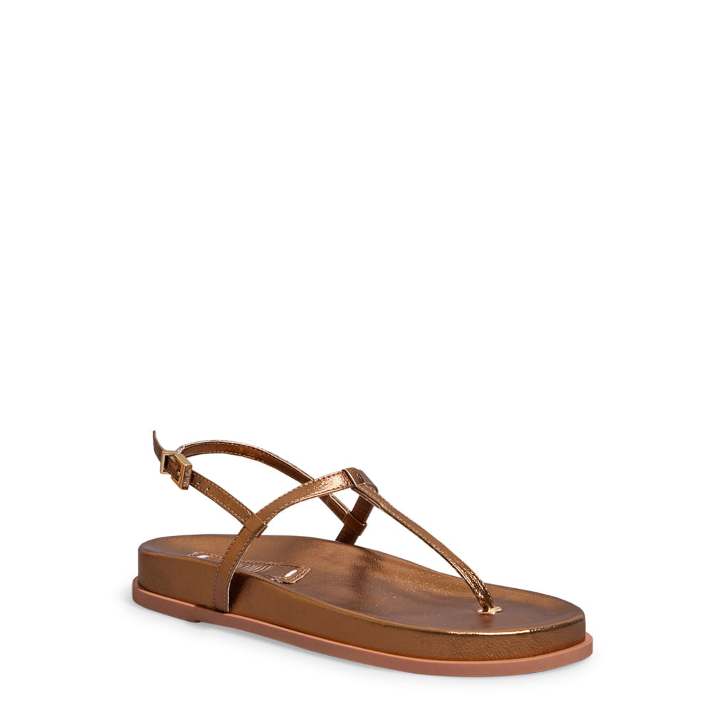 Papete Feminina Bronze Metalizada Santa Lolla