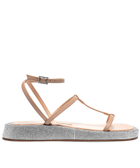 Papete Santa Lolla Amêndoa Brilho Strass