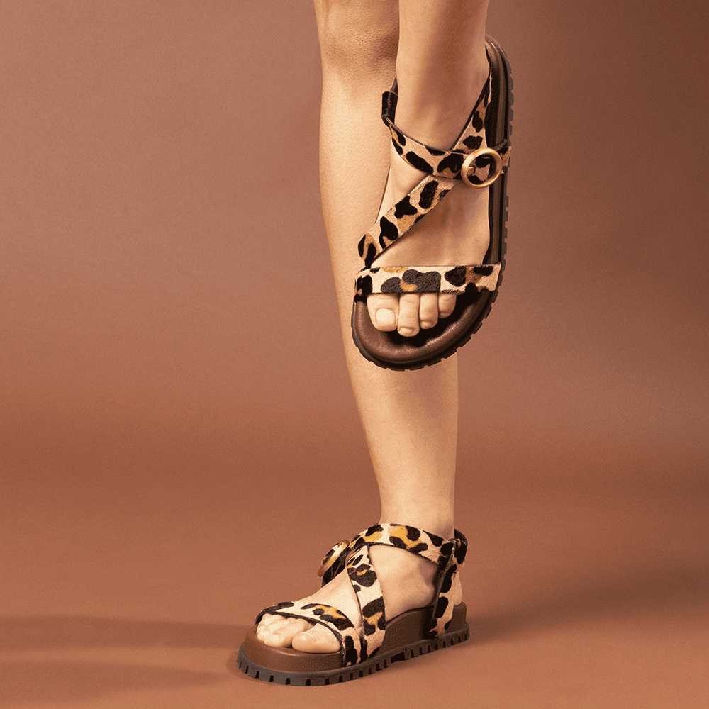 Papete Santa Lolla Anima Print Onça Couro