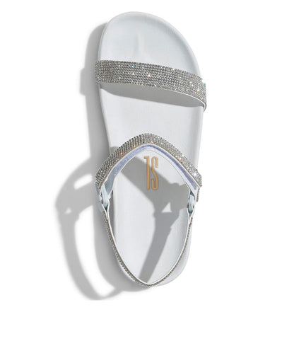 Papete Santa Lolla Branca Strass Borracha