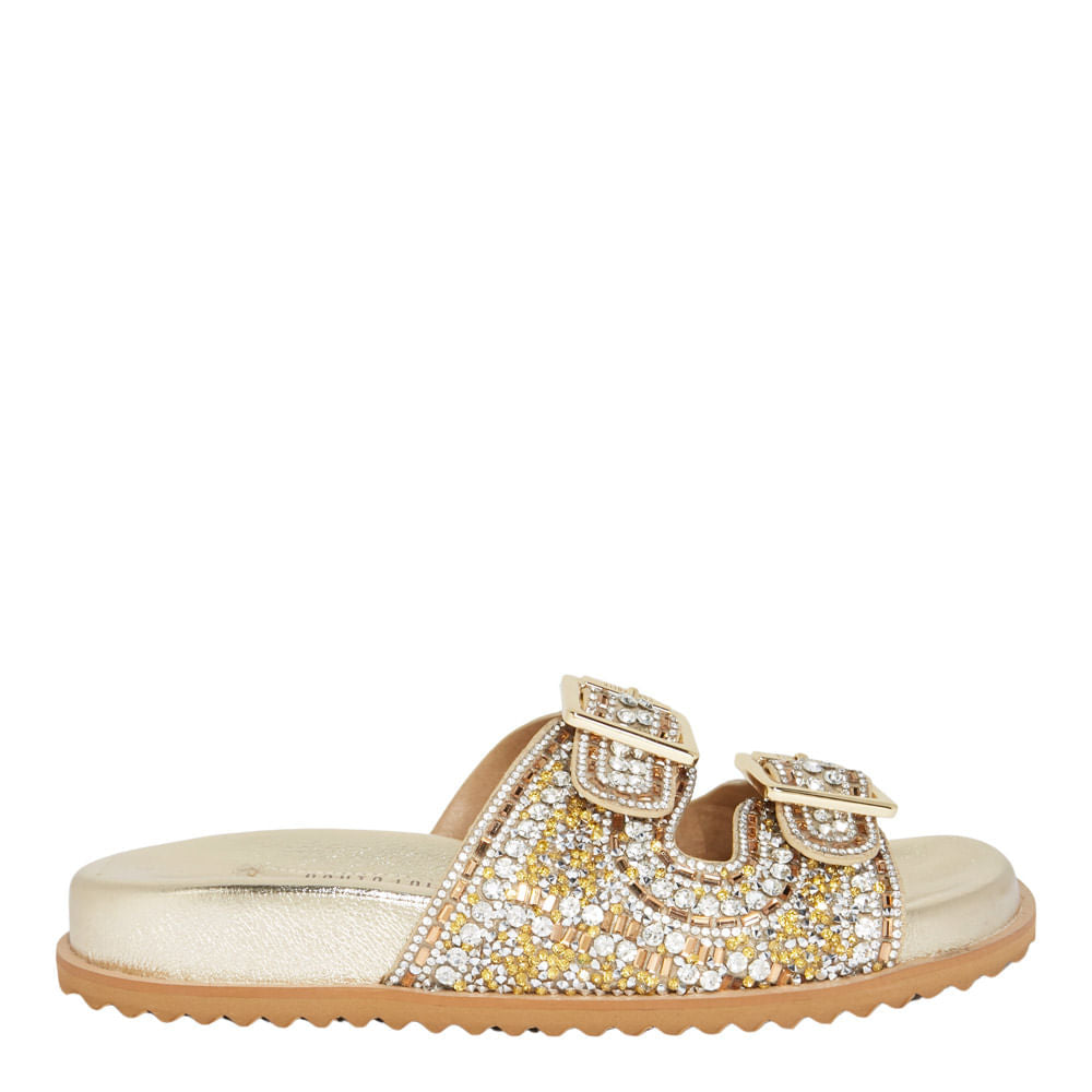 Papete Santa Lolla Crinkle Dourada Metalizada