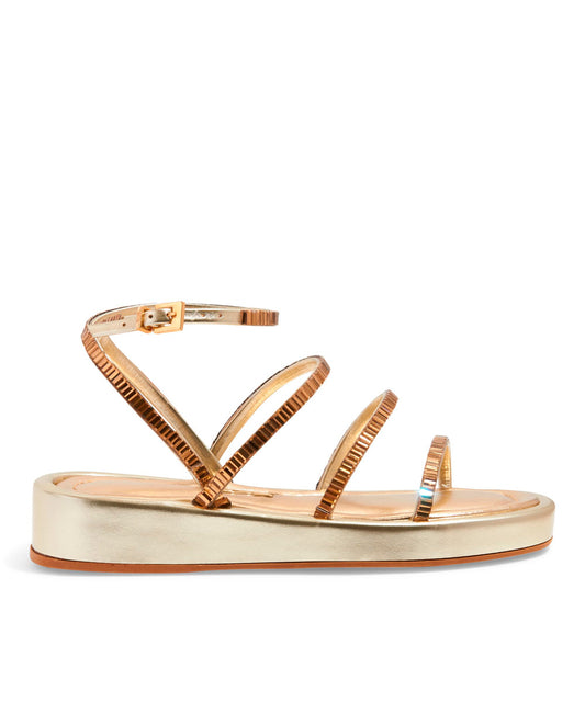 Papete Santa Lolla Dourada Metalizada