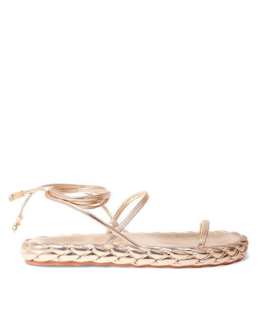 Papete Santa Lolla Dourado Metalizado Amarração