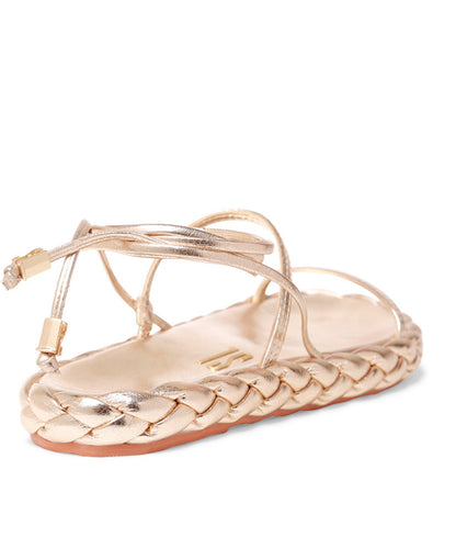 Papete Santa Lolla Dourado Metalizado Amarração