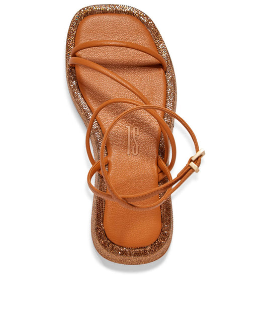 Papete Santa Lolla Lux Ambar Strass Tiras