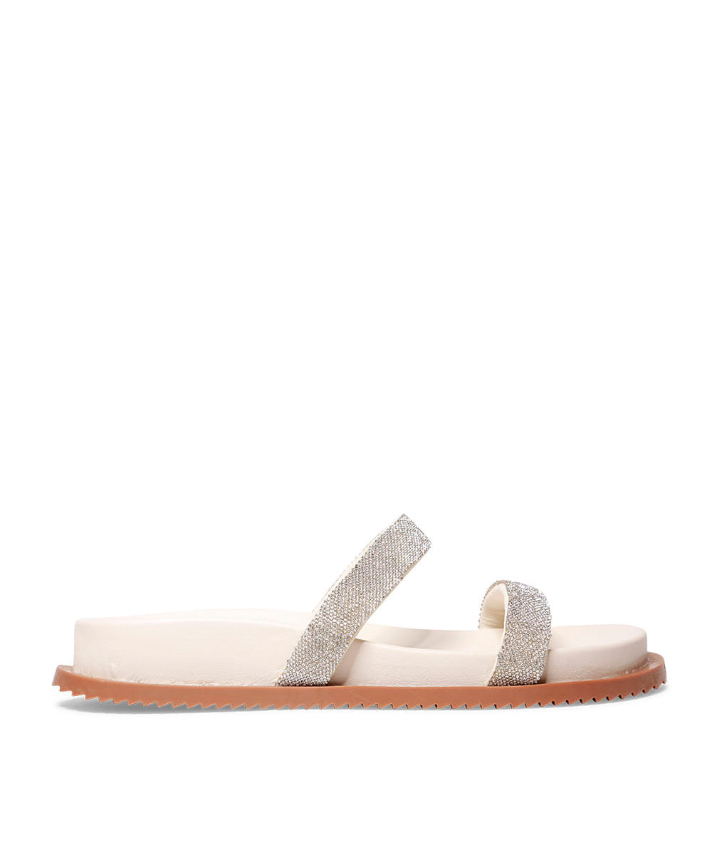 Papete Santa Lolla Off White Strass