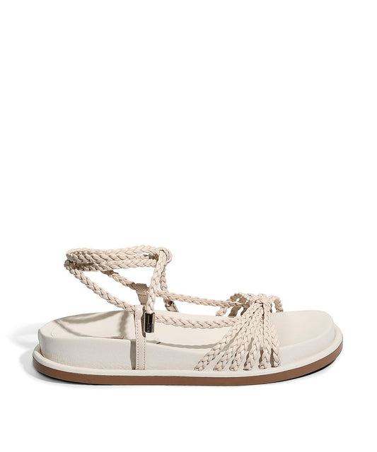 Papete Santa Lolla Off White Tiras Amarração