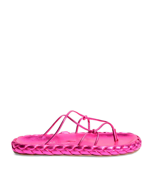 Papete Santa Lolla Pink Metalizado Tiras