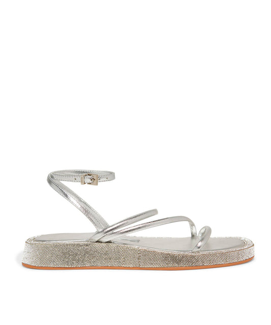 Papete Santa Lolla Prata Metalizada Strass Tiras