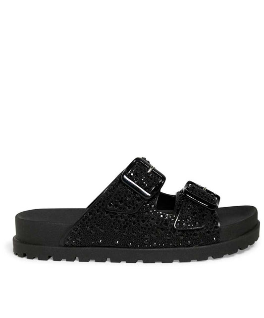 Papete Santa Lolla Preta Brilho Borracha