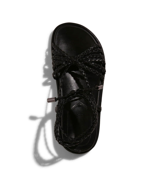 Papete Santa Lolla Preta Tiras Amarração