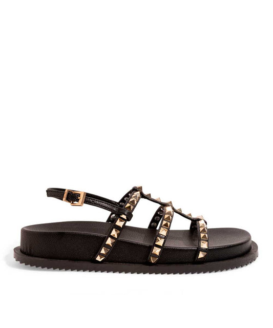 Papete Santa Lolla Preta Tiras Spikes