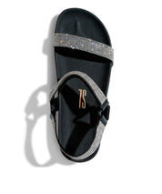 Papete Santa Lolla Preta Tiras Strass