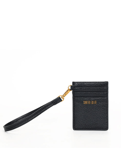 Porta Cartão Santa Lolla Couro Floater Preto